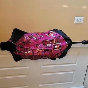 100% silk handkerchief shirt multi color  New York and Company size  L